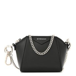 Givenchy Baby Antigona Lambskin Leather Bag on Chain